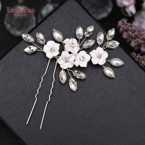 Women Crystal Bridal Hair Clips