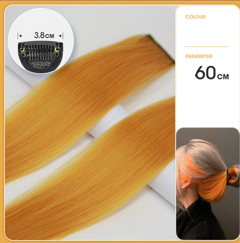 Long Straight Hanging Ear Wig Clip