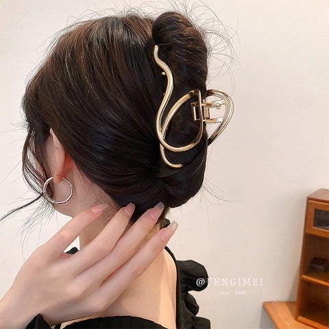 Women Metal Geometric Hair Claw
