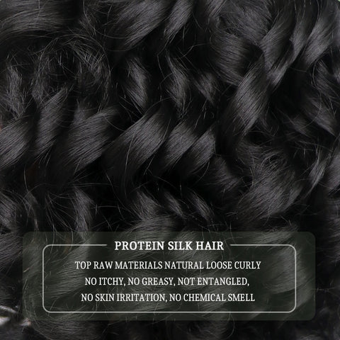 Curly Wig with Bangs for Black Women