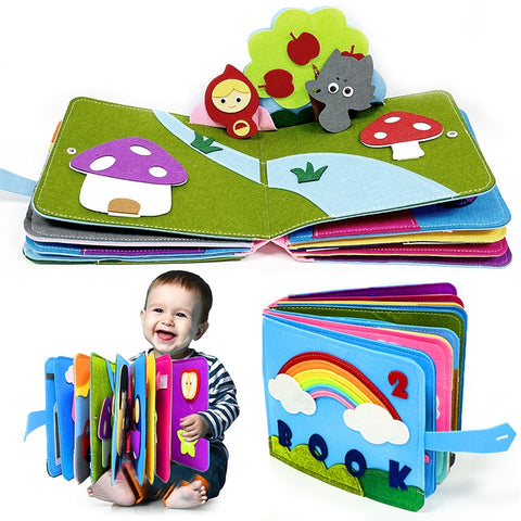 3D Toddlers Story Cloth Book Sensory toys