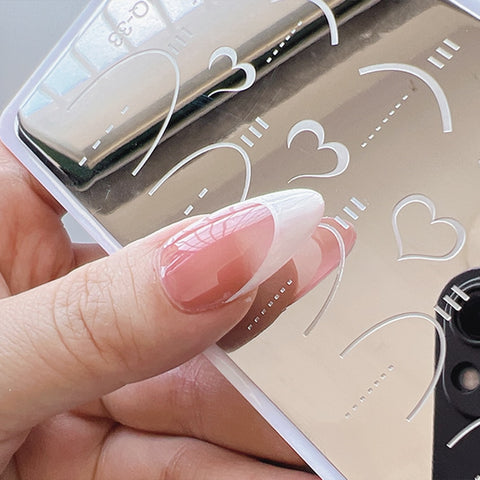 Nail Art Stamping Plate French Designs