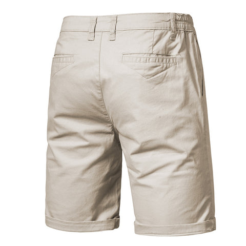 Men Summer Cotton Solid Shorts