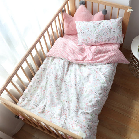 3 Pcs Baby Crib Bedding Set