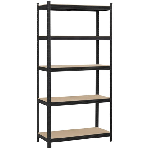 5 Shelf Heavy Duty Metal Adjustable Utility Storage Shelf