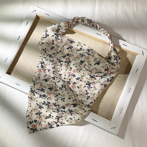 Women Vintage Triangle Head Scarf