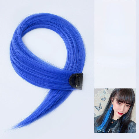 Long Straight Hanging Ear Wig Clip