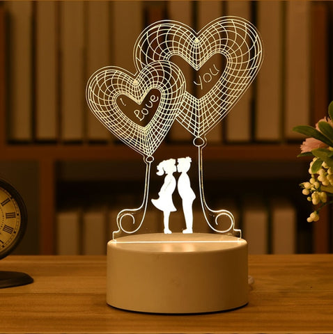 Love 3D Led Lamp