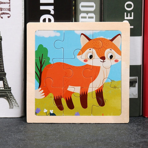 Kids Wooden Animal Puzzle Toys