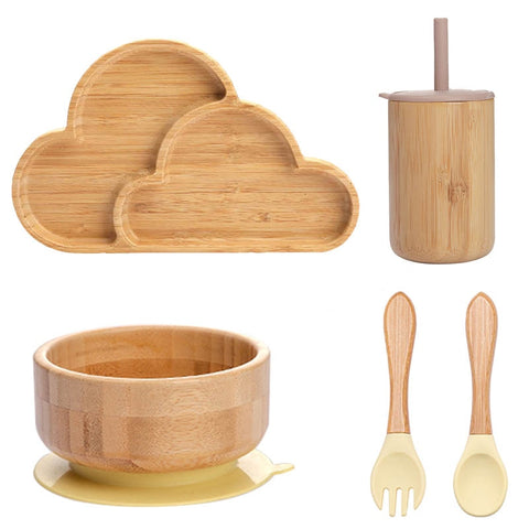 Baby Food Bamboo Tableware