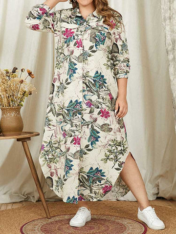 Women  Checked Plaid Robe Maxi Beach Dress