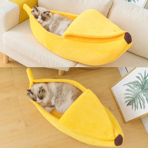 Cat Funny Banana Beds