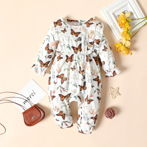 Baby Girl Long-sleeve Jumpsuit