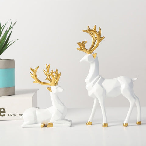 Deer Statue Reindeer Figurines
