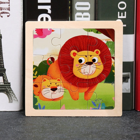 Kids Wooden Animal Puzzle Toys