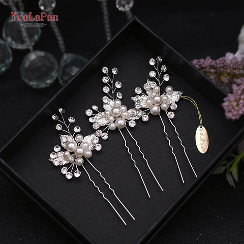 Women Crystal Bridal Hair Clips