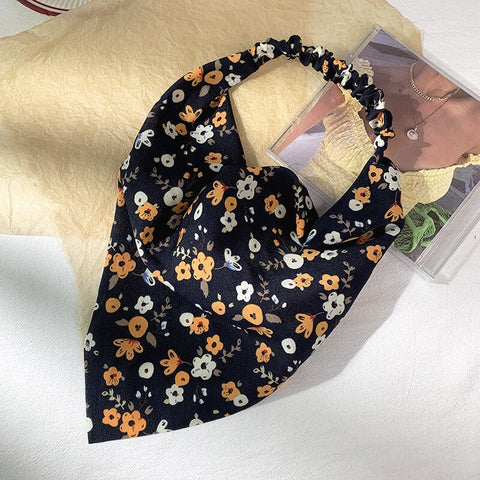 Women Vintage Triangle Head Scarf
