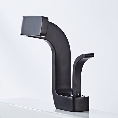 Brass Gold White Bathroom Basin Faucet