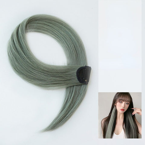 Long Straight Hanging Ear Wig Clip