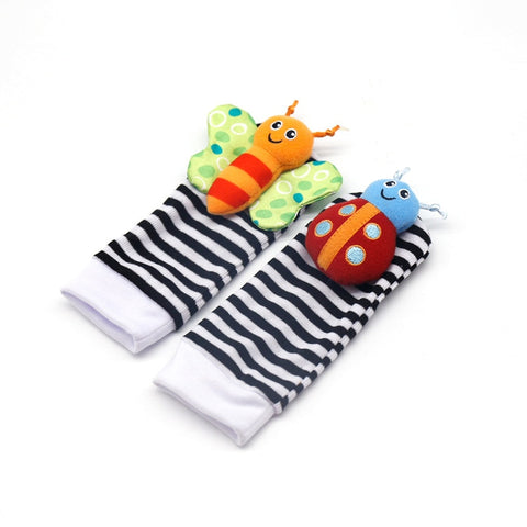 Baby Socks Wrist Rattle Set Toys