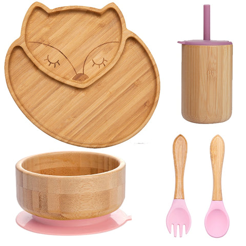 Baby Food Bamboo Tableware