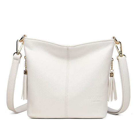 Ladies Genuien Leather Tassels Hand Bags
