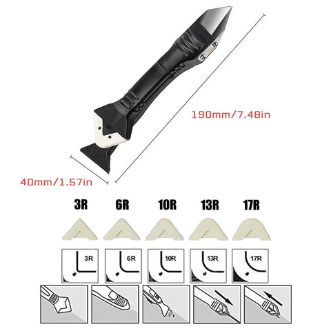 Silicone Scraper Glue Remover Knife