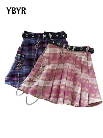Women Plaid Tennis Skirt