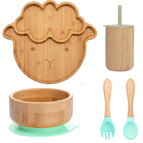 Baby Food Bamboo Tableware