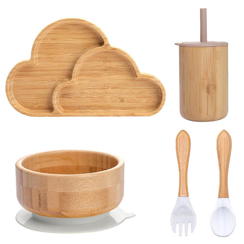 Baby Food Bamboo Tableware
