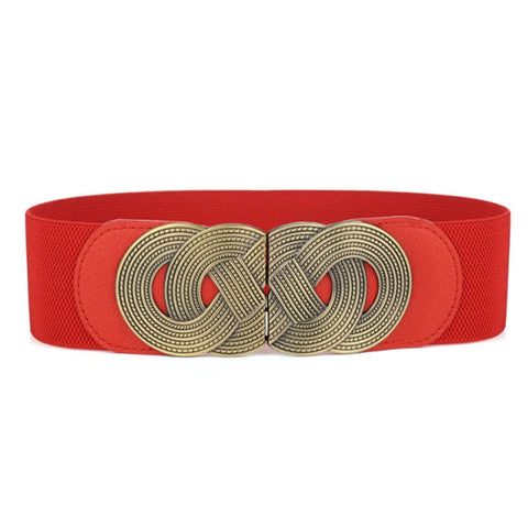 Ladies Wide Elastic Waist Belt