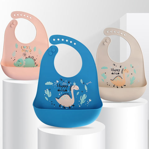 Printed Soft Baby Silicone Bibs