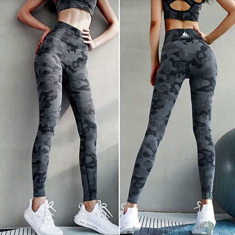 Seamless Camouflage Leggings Pants