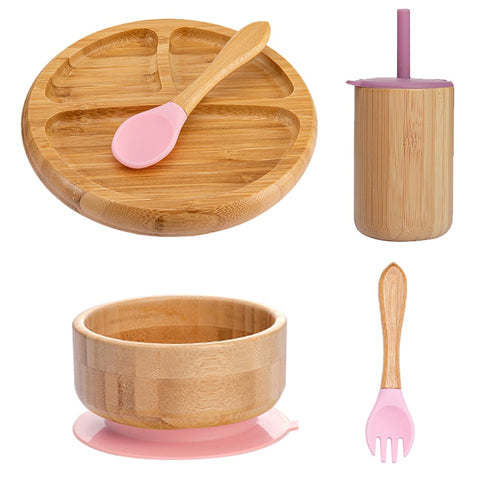Baby Food Bamboo Tableware