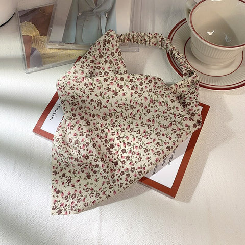Women Vintage Triangle Head Scarf