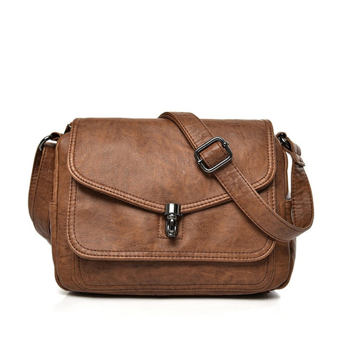 Women Vintage Soft Leather Shoulder Bags
