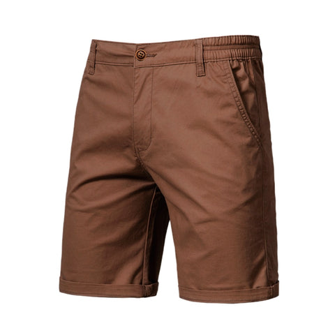 Men Summer Cotton Solid Shorts
