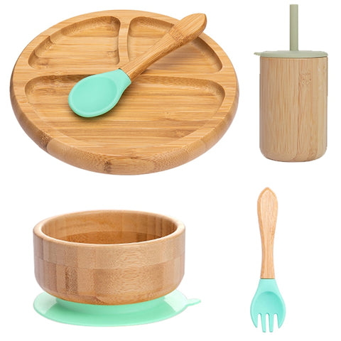 Baby Food Bamboo Tableware