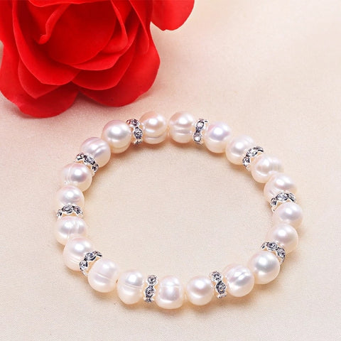 Natural Freshwater Pearl Strand Bracelet