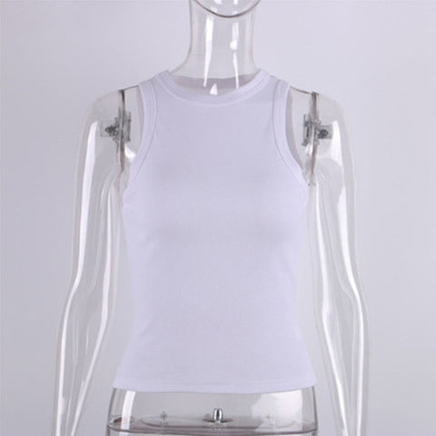 Women Sleeveless Knitted Casual Tops
