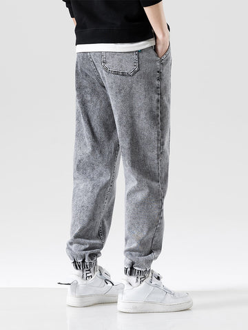 Spring Summer Black Blue Baggy Jeans