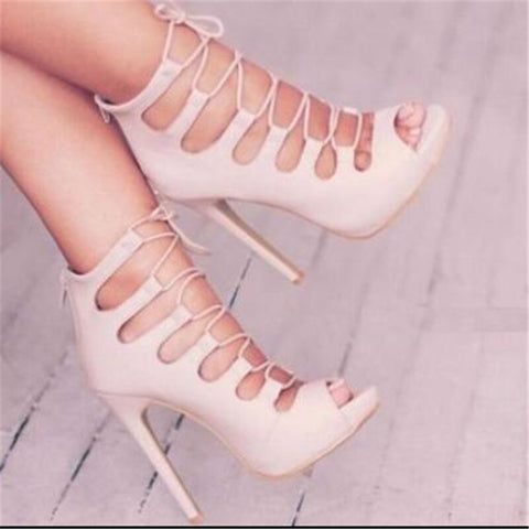 Women Flock Buckle Strap Sandals