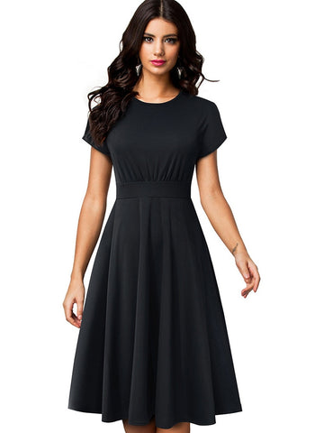 Women Floral Print Round Dress