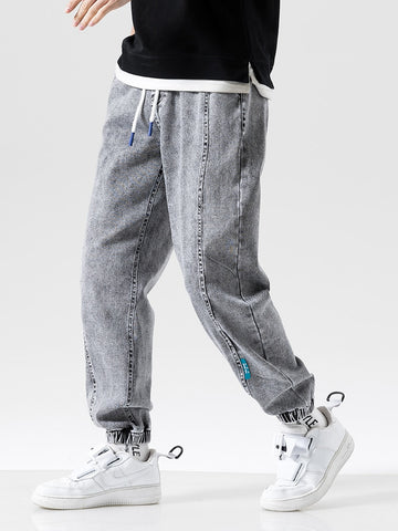Spring Summer Black Blue Baggy Jeans