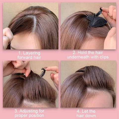 Women Invisible Fluffy Hair Clip