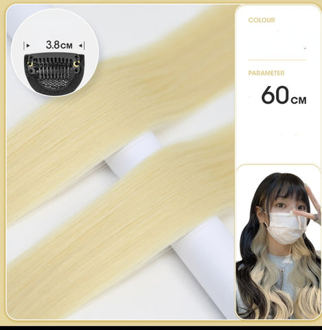 Long Straight Hanging Ear Wig Clip