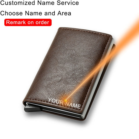 Men Leather Minimalist Wallet