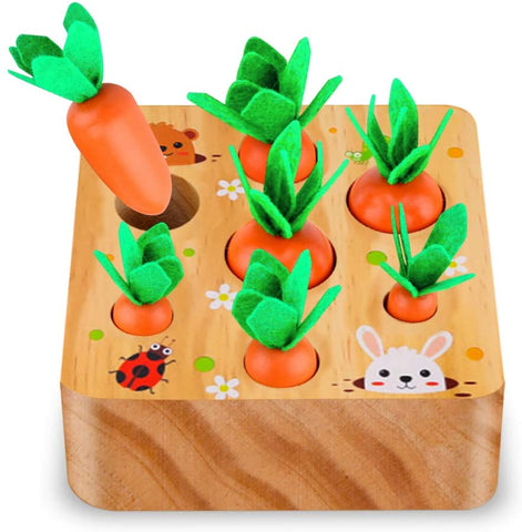 Montessori Pull Carrot Set Wooden Toy