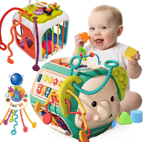 Baby Activity Cube Montessori Sensory Toy