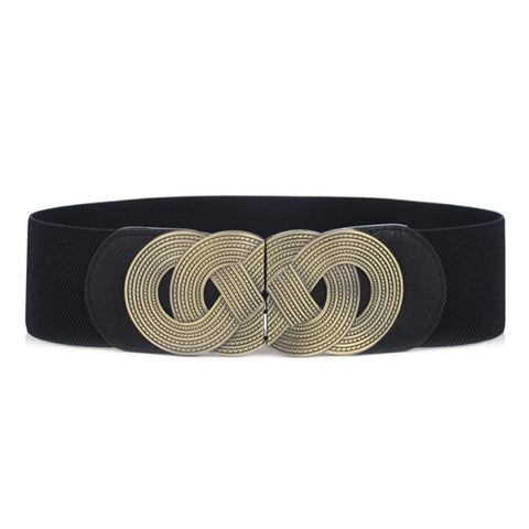 Ladies Wide Elastic Waist Belt